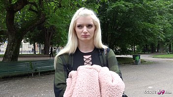 GERMAN SCOUT - PETITE TEEN CHEAT OWN BOYFRIEND AT STREET CASTING FOR CASH