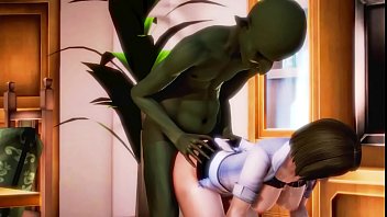 Pretty teen maid hentai having sex with goblin oral vaginal
