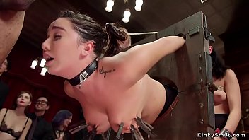 Hot slaves got ass to mouth by huge black cock in the upper floor bdsm orgy